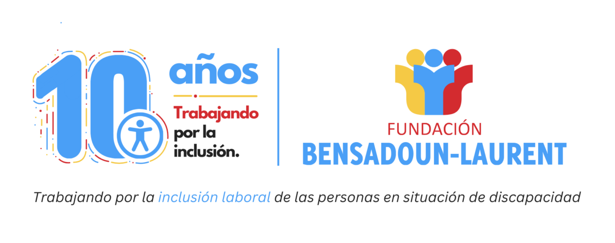 Logo aniversario 10 años Fundación Bensadoun Laurent